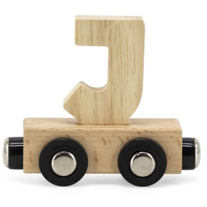 Tryco Houten Naturel Lettertrein Letter J - Letterwagon voor Woorden e... pas cher