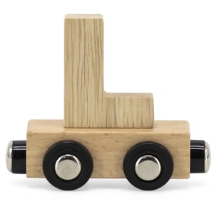 Tryco Houten Naturel Lettertrein Letter L - Letterwagon voor Woorden e... pas cher