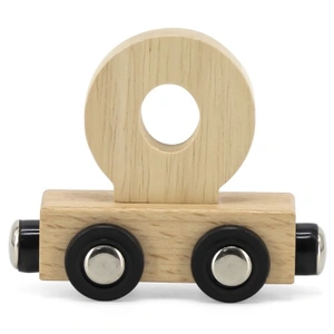 Tryco Houten Naturel Lettertrein Letter O - Letterwagon voor Woorden e...