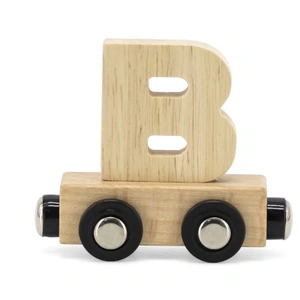 Tryco Houten Naturel Lettertrein Letter B - Letterwagon voor Woorden e... pas cher