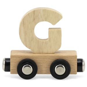 Tryco Houten Naturel Lettertrein Letter G - Letterwagon voor Woorden e...