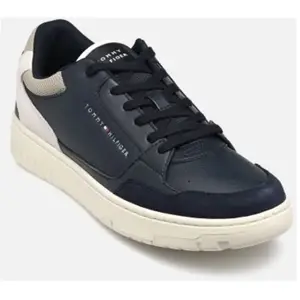 Tommy Hilfiger, Hommes, Baskets, Blue Polyurethane Men Sneaker, Bleu, (40) pas cher