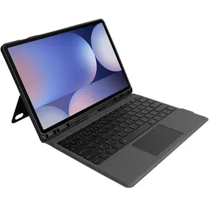 BlueBuilt Samsung Galaxy Tab S10 FE Plus Étui Clavier AZERTY Noir pas cher