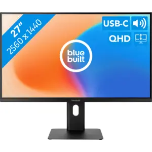BlueBuilt 27 Pouces Quad HD Écran PC avec USB-C pas cher