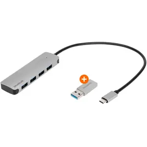BlueBuilt Hub 4 Ports USB-A/C 3.0 pas cher