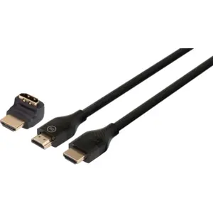 BlueBuilt Câble HDMI 4K 120 Hz / 8K 60 Hz Nylon 3 Mètres + Adaptateur à 90° pas cher