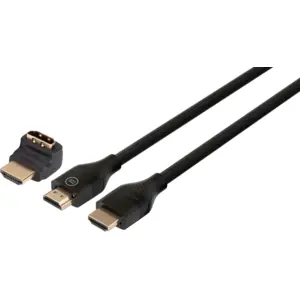 BlueBuilt Câble HDMI 4K 60 Hz Nylon 2 Mètres + Adaptateur 90° pas cher