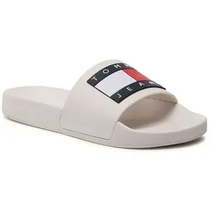 Tommy Hilfiger Tommy Jeans Flag Pool Femme Sandals Ecru - 38