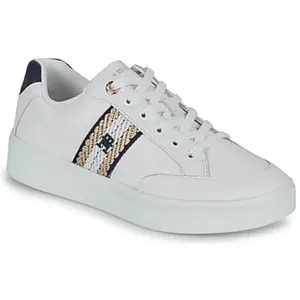 Baskets basses Tommy Hilfiger COURT SNEAKER WITH WEBBING femme pas cher