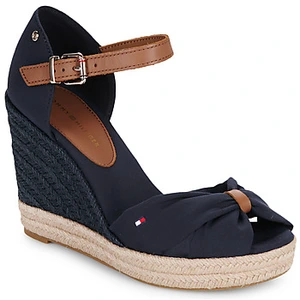 Sandales Compensées Marine Femme Tommy Hilfiger 10cm pas cher