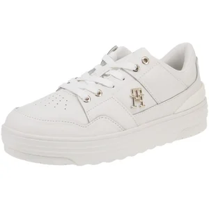 Tommy Hilfiger, Femmes, Baskets, TH Basket Sneaker Lo, Blanc, (40) pas cher