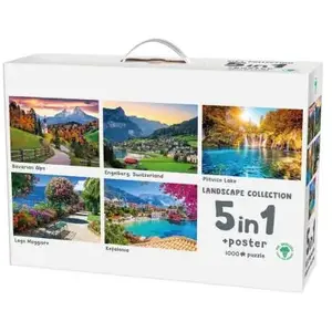 Mr. Broccoli 5 x 1000 Stukjes Puzzel Landscape Collection - 5 in 1 Leg... pas cher