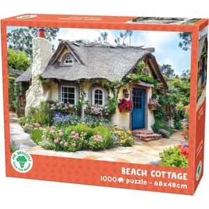 Mr. Broccoli Puzzel 1000 Stukjes Volwassenen - Beach Cottage - Legpuzzel Huis met Bloemen - FSC® - 68 x 48 cm pas cher