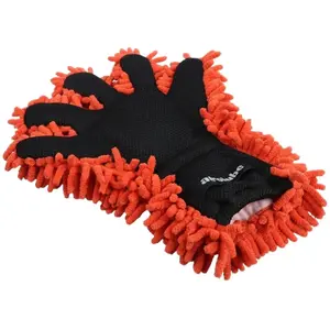Airolube autowashandschoen | autowassen | autopoetsen | schoonmaakborstel | wash glove | handy | microvezel | handschoen | poetshandschoen | oranje pas cher