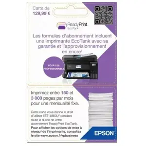 Abonnement EPSON EcoTank pre-paid card for Business pas cher