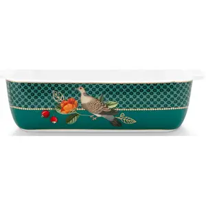 Pip Studio - Ovenschaal - Winter Wonderland - Duifjes - 21x13.5x5.5cm