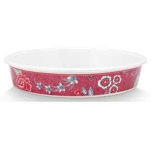 Pip studio ovenschaal rond 25cm kyoto festival dark pink pas cher