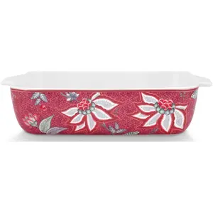 Pip Studio Flower Festival Ovenschaal - Rechthoekig Oven Servies - Don... pas cher