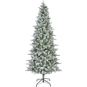 Lumineo Arbre de Noël, vert/blanc, dia93.00-H180.00cm pas cher