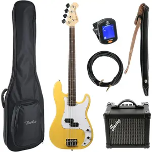 Fazley Classic Series FPB118 Yellow basgitaar starterset pas cher