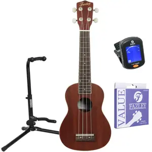 Fazley K21-W sopraan ukelele starterset pas cher