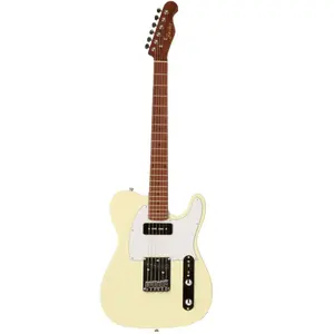 Comparateur de prix : Fazley Fazley Sunset Series Tempest 90 Olympic White Guitare Électriqu...