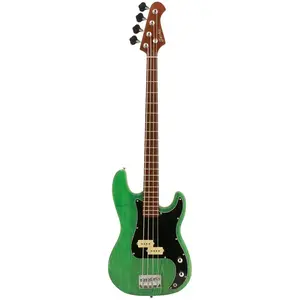 Comparateur de prix : Fazley Outlaw Series Peacemaker Plus Green elektrische basgitaar met g...