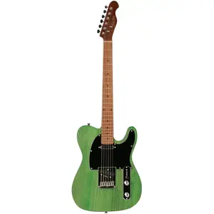 Comparateur de prix : Fazley Outlaw Series Coyote Plus SS Green elektrische gitaar met gigbag