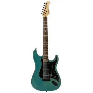 Comparateur de prix : Fazley Outlaw Series Sheriff Basic HSS Blue elektrische gitaar met gig...