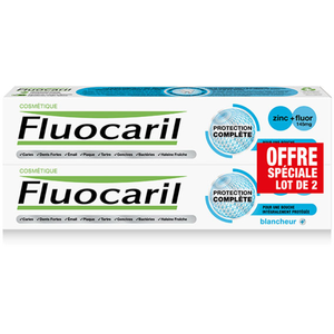Fluocaril Protection complète blancheur 2x75ml pas cher