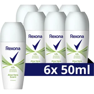 Rexona Women Dry Protection Anti-Transpirant Roller - Aloë Vera - bevat 0% alcohol* - 6 x 50 ml pas cher