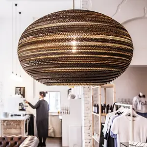 Think Paper - Hanglamp Lazy 640 Ø 64 cm bruin