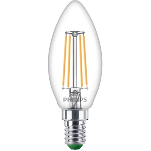 Philips Ultra Efficient LED kaarslamp Transparant - 40 W - E27 - Warmwit licht