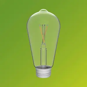 Philips vervangbare Filament lamp voor Solar buitenlampen - Klassiek ontwerp - Warmwit licht 2700K - Zonne-energie pas cher
