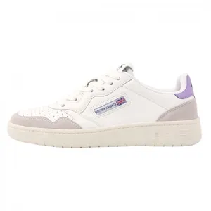 Baskets femme British Knights Noors - Blanc - White/lilac - Lacets - Synthétique pas cher