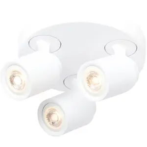 Freelight - Spot Razza 3 lichts Ø 21 cm GU10 wit pas cher