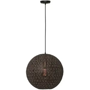Freelight - Hanglamp Oronero Ø 30 cm zwart-goud pas cher