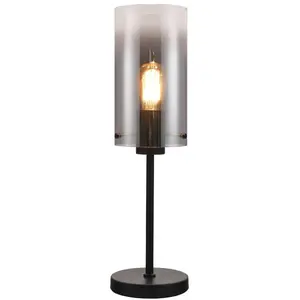 Ventotto Tafellamp 1 lichts zwart / smoke glas - Modern - FreelightVendu parbol
