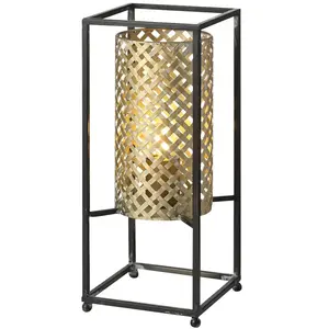 Freelight - Tafellamp Petrolio H 37 cm B 15 cm goud zwartVendu parbol