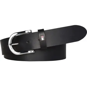 Tommy Hilfiger New Danny Belt Ceinture en cuir pour femme Noir Taille 100, Noir (Masters Black), 100 pas cher