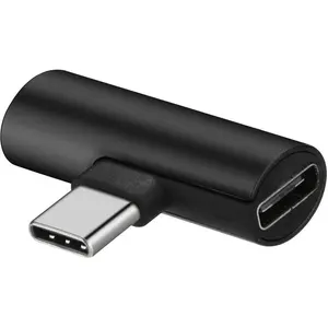 DrPhone DA1 - USB-C Duo Adapter - Converter - USB-C Naar Mini Jack + USB-C - Let op: Geen DAC ondersteuning - Zwart pas cher