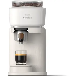 Philips Machine à expresso Baristina - Blanche / Porte-filtre Bois de Noyer pas cher