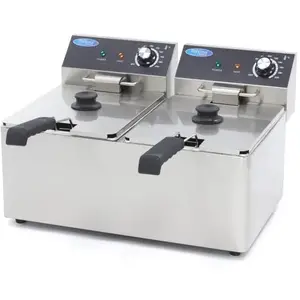 Maxima Frituurpan 2x 8 L 2 Manden tot 2,8 Kg Frites Friteuse pas cher