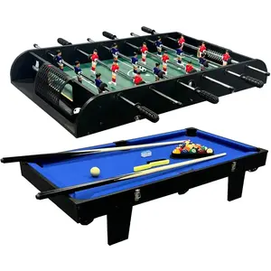 Cougar 2-in-1 Multi Speeltafel Mini Groen/ Blauw   Tafelvoetbal   Pool... pas cher