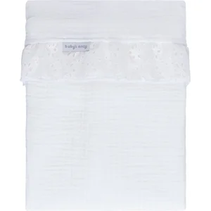 Baby's Only Drap de berceau avec volant Calm blanc (80 x 100 cm) pas cher