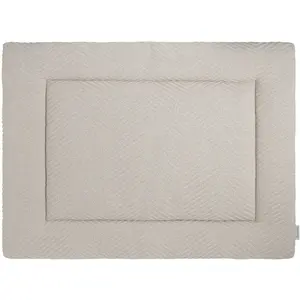 Baby's Only - Gebreid boxkleed Grace - Parklegger - Speelkleed - Boxmatras met visgraatmotief - Warm Linen - 75x95 cm - Extra dik - Boxmatras - Tweezijdig te gebruiken pas cher