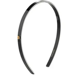 Balmain Hair Couture Cellulose Acetate Headband Black/White Small Diadeem pas cher