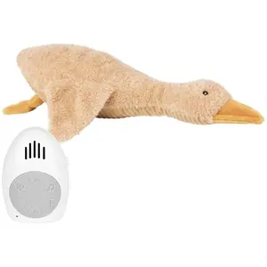 FLOW Peluche bruit blanc rechargeable oie Liva marron pas cher