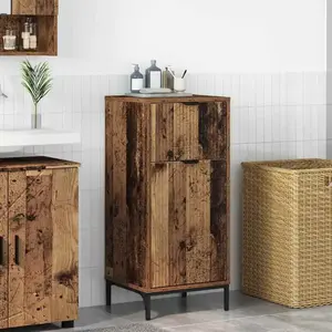 vidaXL Cabinet de salle de bain Bois ancien 39.5 x 36 x 88 cm pas cher