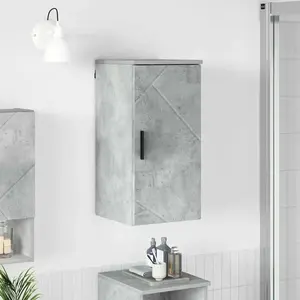 vidaXL Cabinet de salle de bain Gris béton 30 x 31,5 x 61 cm pas cher